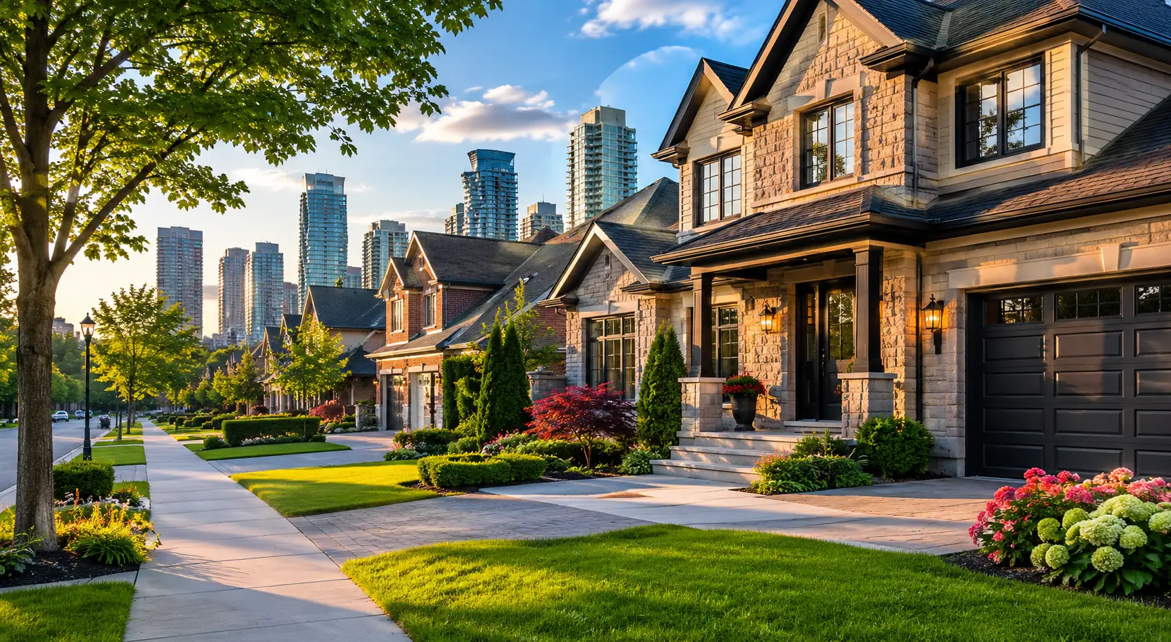 Vaughan City Street In Ontario